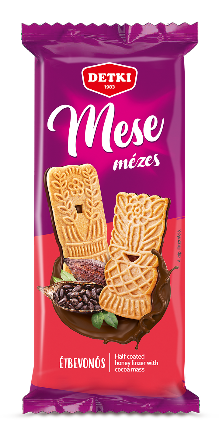 Mese mézes linzer kakaós étbevonómasszával félig mártva 180g